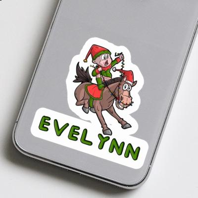 Sticker Christmas Horse Evelynn Notebook Image