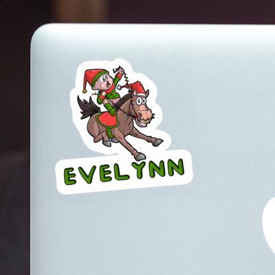 Sticker Christmas Horse Evelynn Notebook Image