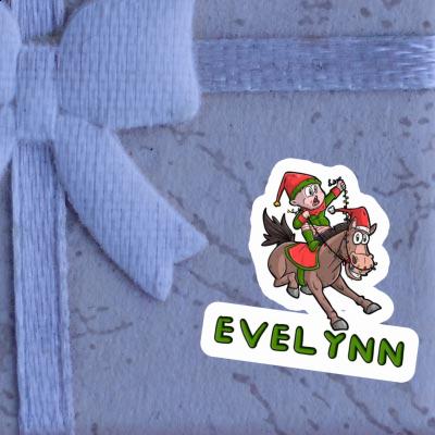 Sticker Christmas Horse Evelynn Laptop Image