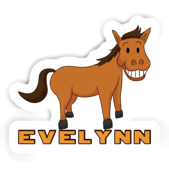 Sticker Grinning Horse Evelynn Laptop Image