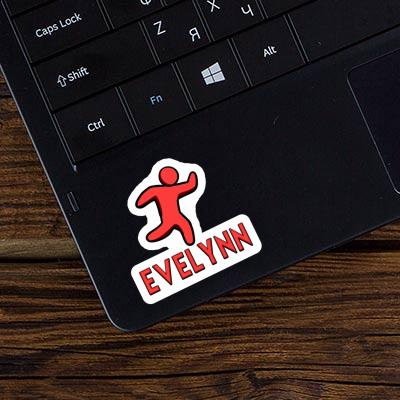 Sticker Evelynn Runner Laptop Image