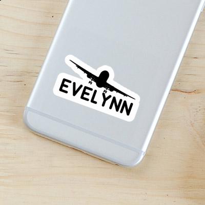 Sticker Airplane Evelynn Notebook Image