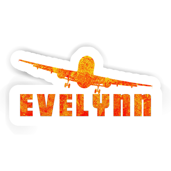 Evelynn Aufkleber Flugzeug Notebook Image