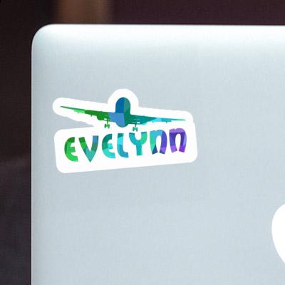 Evelynn Sticker Flugzeug Laptop Image