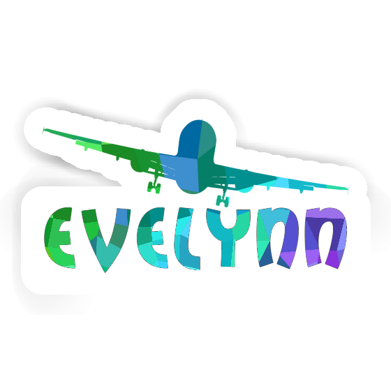 Sticker Airplane Evelynn Image