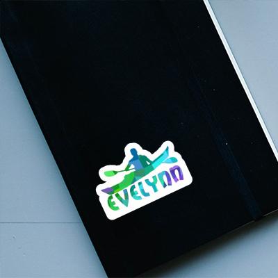 Kajakfahrer Sticker Evelynn Notebook Image