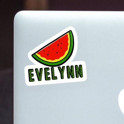 Pastèque Autocollant Evelynn Laptop Image