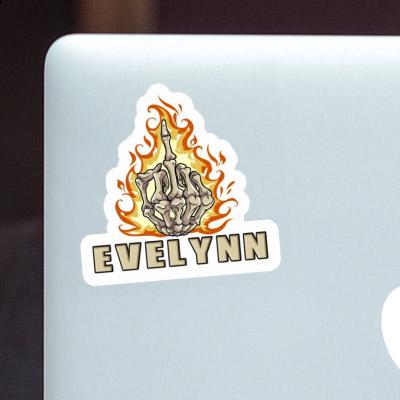 Sticker Middlefinger Evelynn Notebook Image