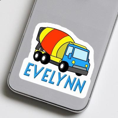 Camion malaxeur Autocollant Evelynn Image