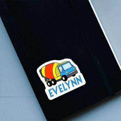 Mixer Truck Sticker Evelynn Image