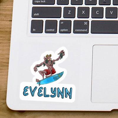 Aufkleber Wellenreiter Evelynn Laptop Image