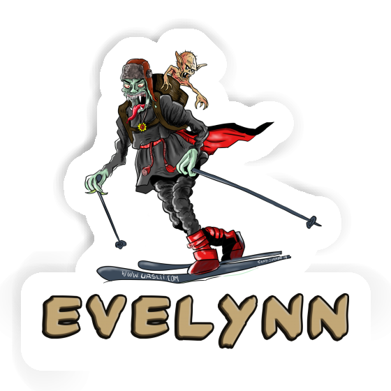 Sticker Evelynn Telemarker Laptop Image