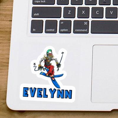 Evelynn Sticker Skier Image