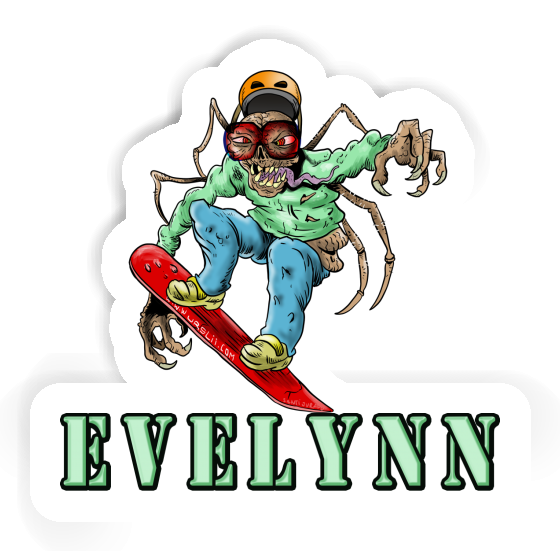 Sticker Snowboarder Evelynn Laptop Image