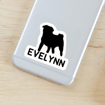 Sticker Evelynn Pug Notebook Image