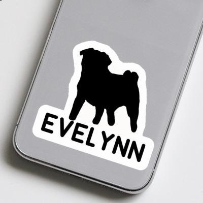 Sticker Evelynn Pug Notebook Image