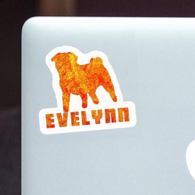 Sticker Pug Evelynn Laptop Image