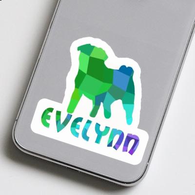 Evelynn Sticker Pug Notebook Image