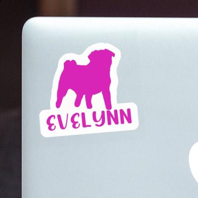 Sticker Pug Evelynn Laptop Image