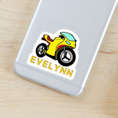 Motorcycle Sticker Evelynn Notebook Image