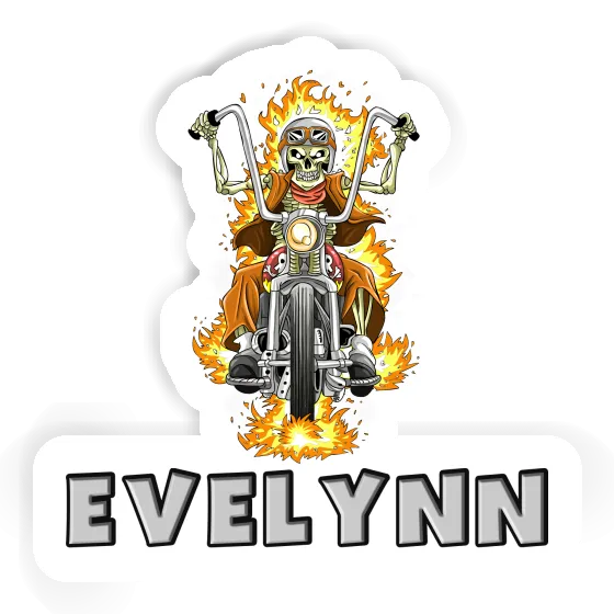 Sticker Evelynn Motorbike Rider Image