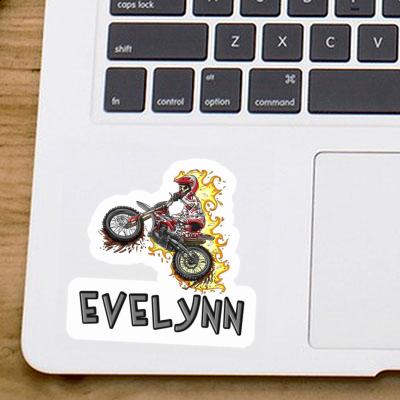 Dirt Biker Autocollant Evelynn Laptop Image