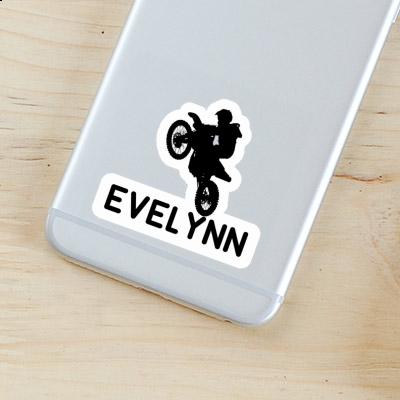 Motocross-Fahrer Sticker Evelynn Laptop Image