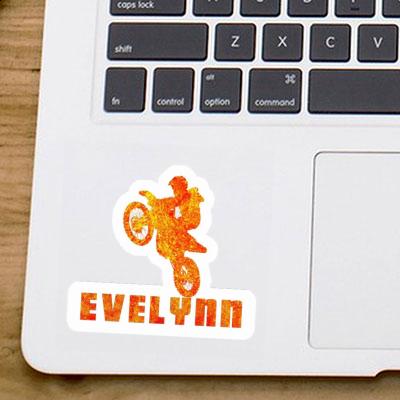 Motocrossiste Autocollant Evelynn Notebook Image