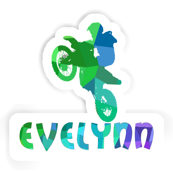 Aufkleber Evelynn Motocross-Fahrer Laptop Image