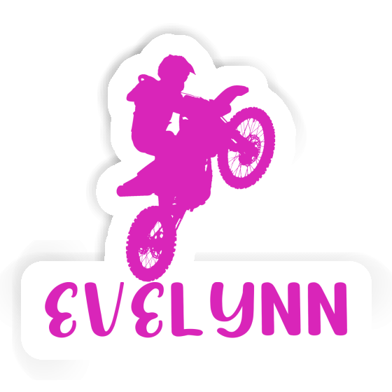 Motocross-Fahrer Aufkleber Evelynn Notebook Image