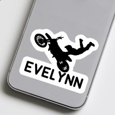 Motocrossiste Autocollant Evelynn Laptop Image