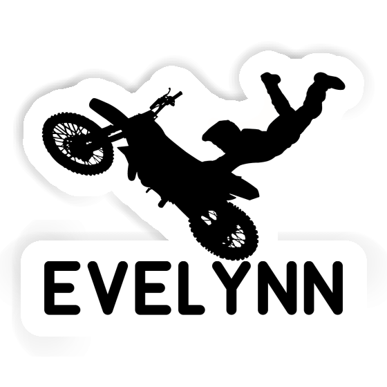 Sticker Motocross Rider Evelynn Laptop Image