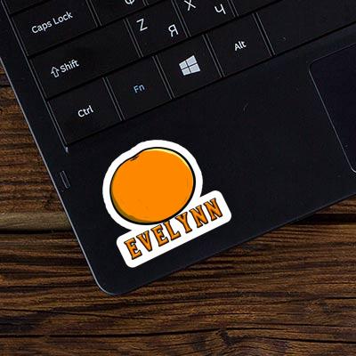 Evelynn Sticker Orange Notebook Image