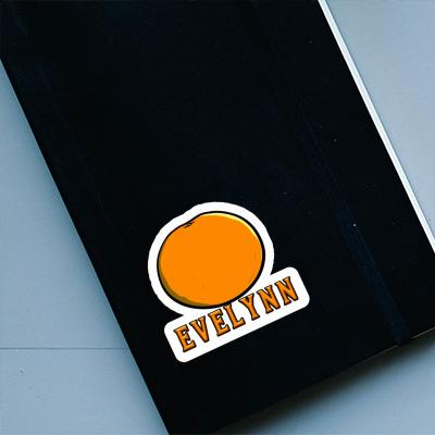 Autocollant Evelynn Orange Notebook Image