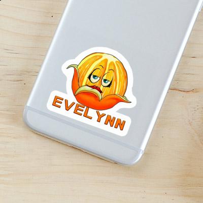 Sticker Evelynn Orange Laptop Image