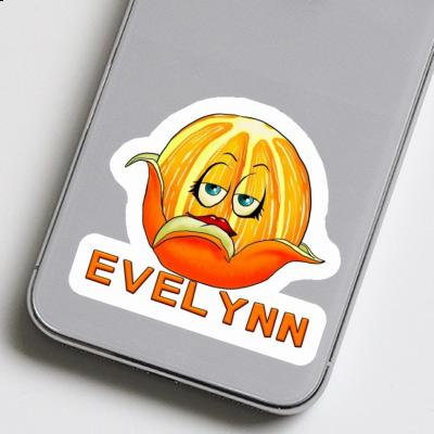 Orange Aufkleber Evelynn Laptop Image