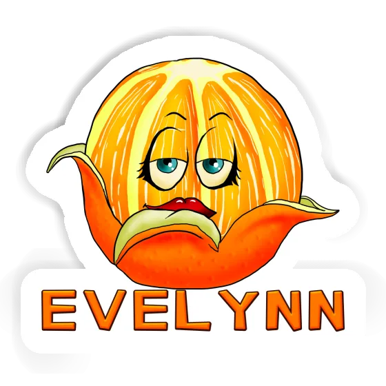 Sticker Evelynn Orange Notebook Image