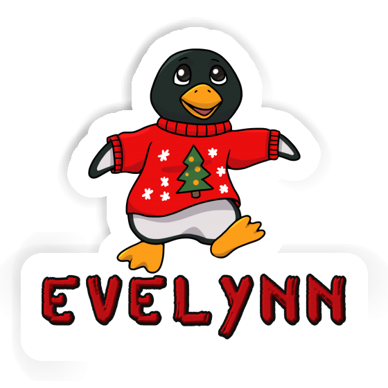 Evelynn Aufkleber Weihnachtspinguin Notebook Image