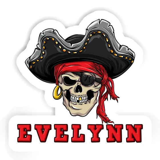 Piratenschädel Aufkleber Evelynn Laptop Image