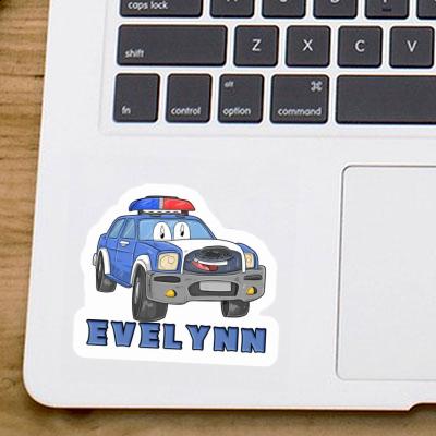 Sticker Police Car Evelynn Laptop Image