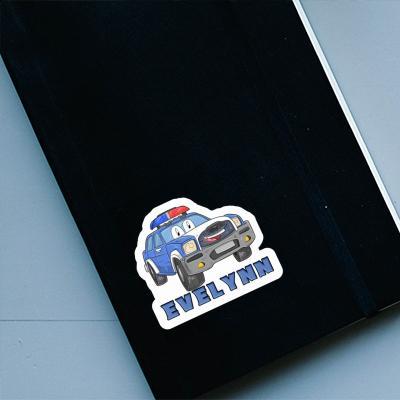 Sticker Police Car Evelynn Notebook Image