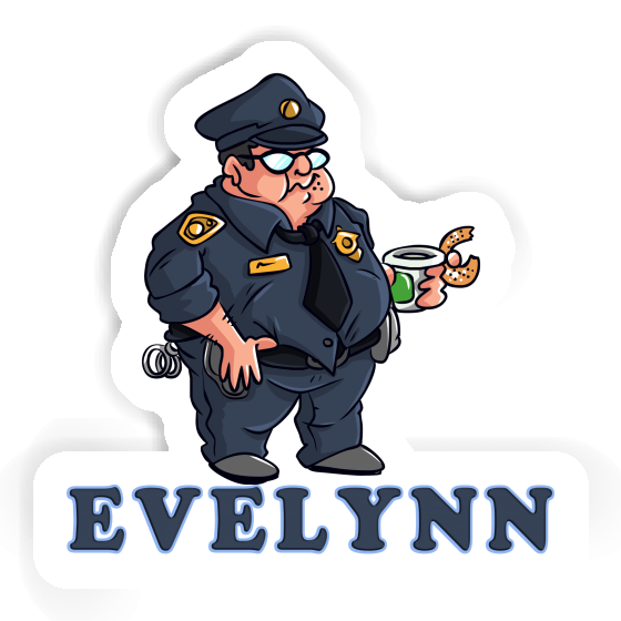 Polizist Sticker Evelynn Notebook Image