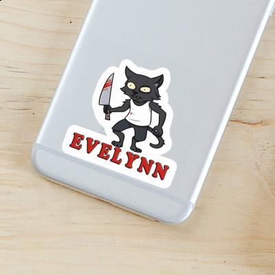 Evelynn Sticker Psycho Cat Image