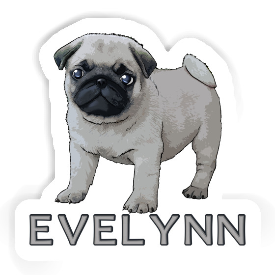 Sticker Pug Evelynn Laptop Image