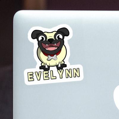 Sticker Evelynn Pug Notebook Image