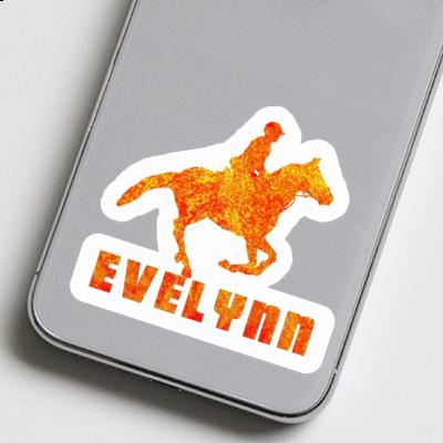 Evelynn Sticker Horse Rider Laptop Image