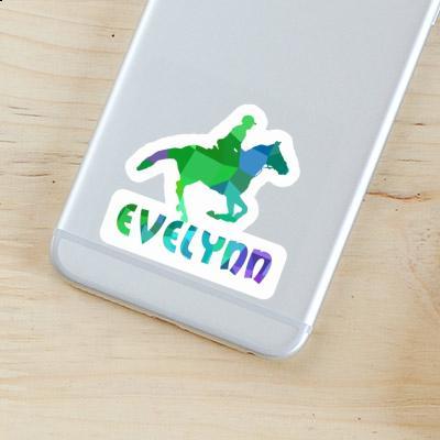 Sticker Horse Rider Evelynn Laptop Image