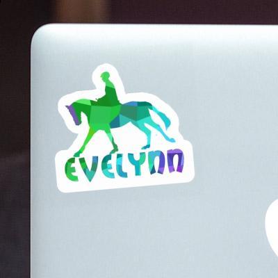 Horse Rider Sticker Evelynn Laptop Image