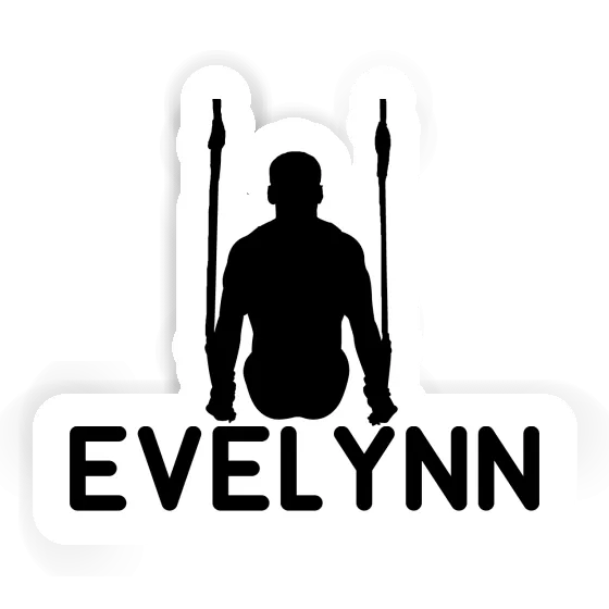 Evelynn Autocollant Gymnaste aux anneaux Laptop Image