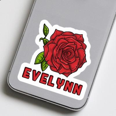 Sticker Evelynn Rose blossom Notebook Image